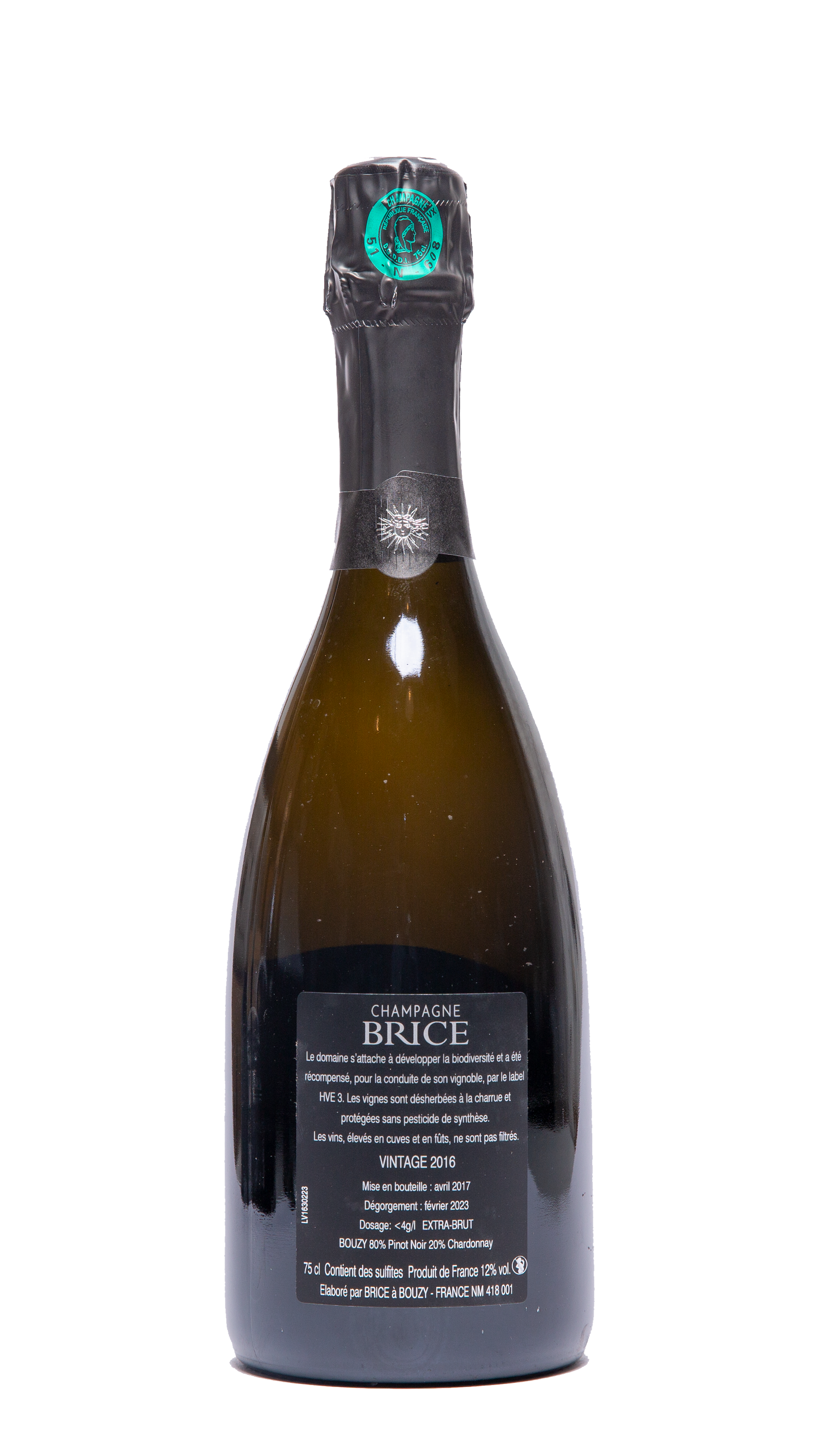 Champagne Brice Vintage 2016 Grand Cru Bouzy