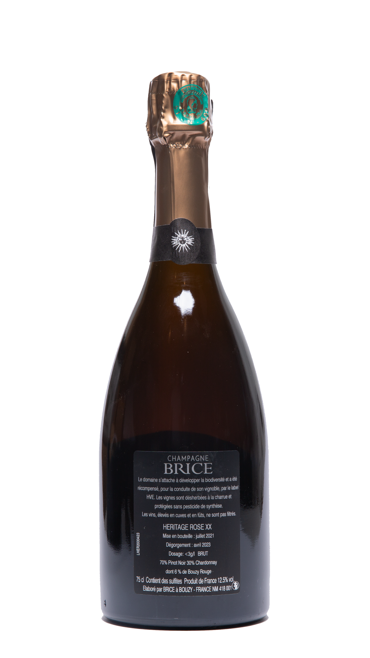 Champagne Brice Héritage Rosé XX, Extra Brut