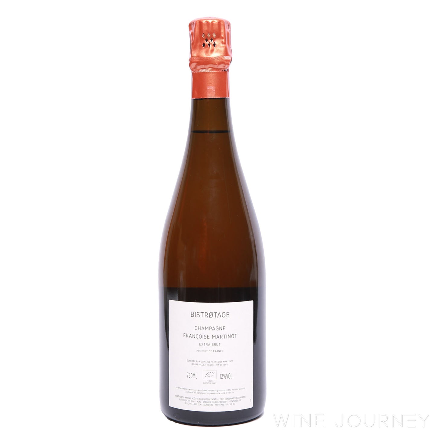 Champagne Francoise MARTINOT par Charles DUFOUR Affinage Prolonge Bistrotage B17