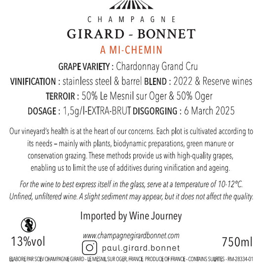 Champagne Girard-Bonnet A Mi-Chemin Grand Cru v22