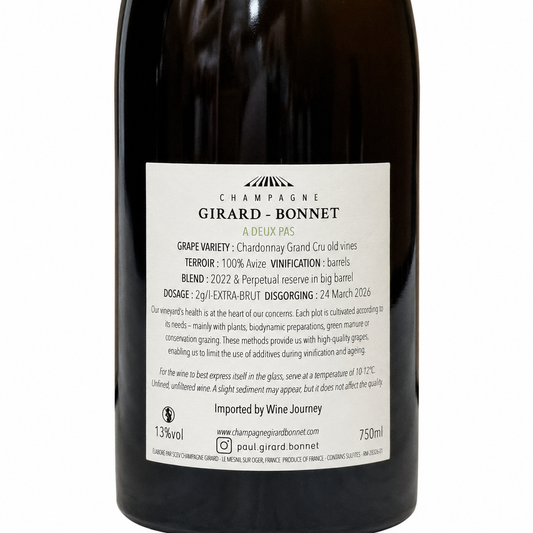 Champagne Girard-Bonnet 'À Deux Pas' D'Avize Grand Cru v22
