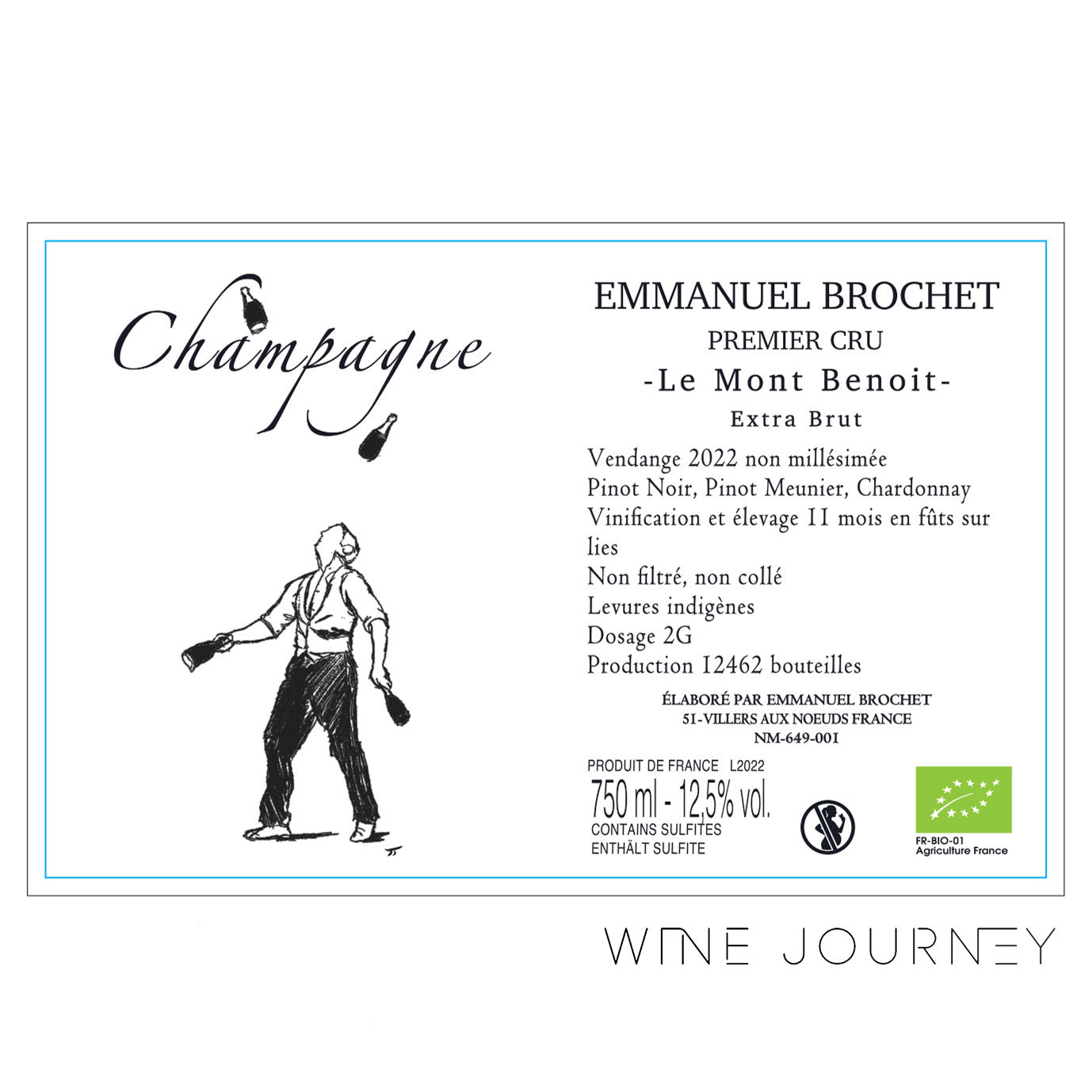 Champagne Emmanuel Brochet Le Mont Benoit NV L22