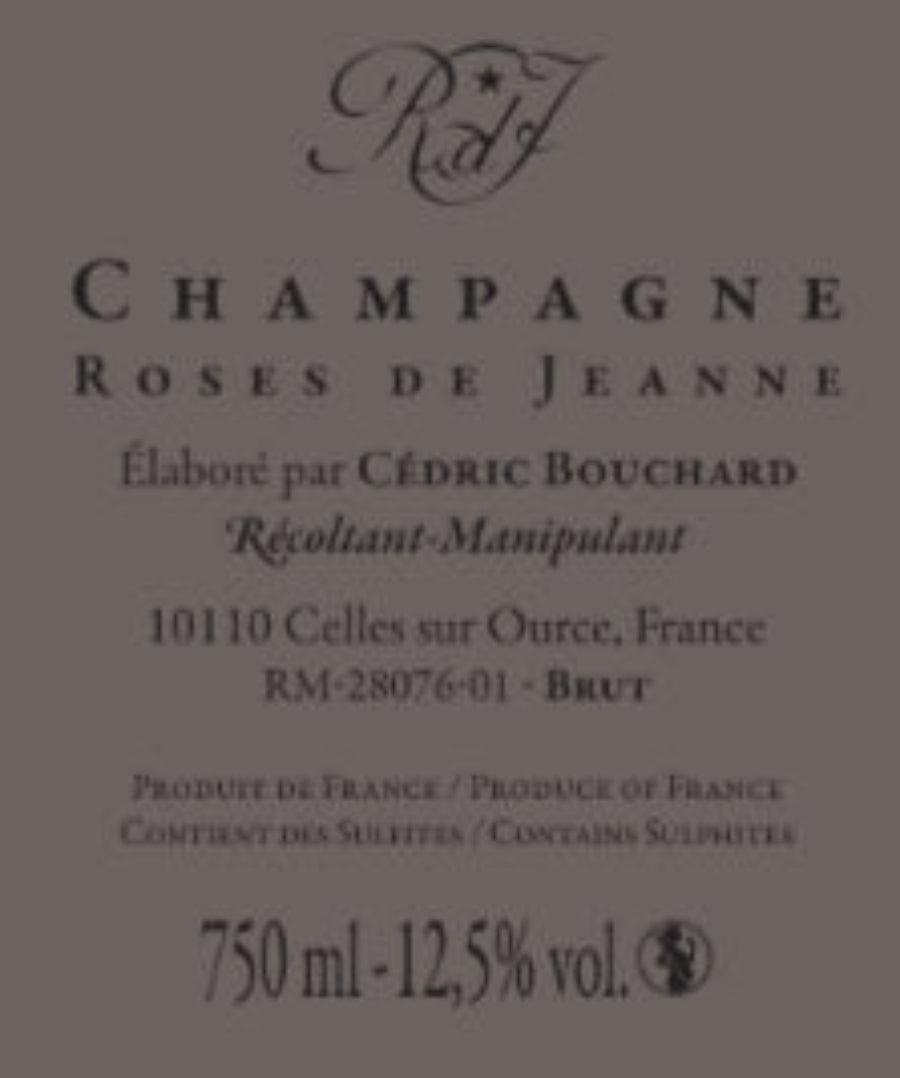 Champagne Cedric Bouchard Enfer Blanc R21