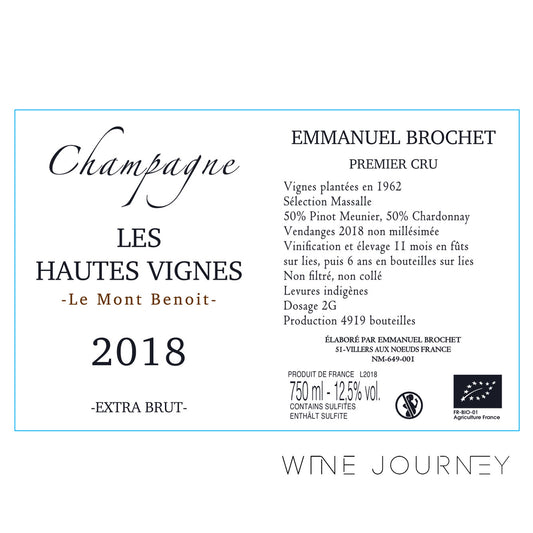 Champagne Emmanuel Brochet Les Hautes Vignes 2018