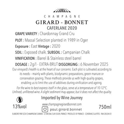 Champagne Girard-Bonnet "Caferlane" Oger Grand Cru 2020