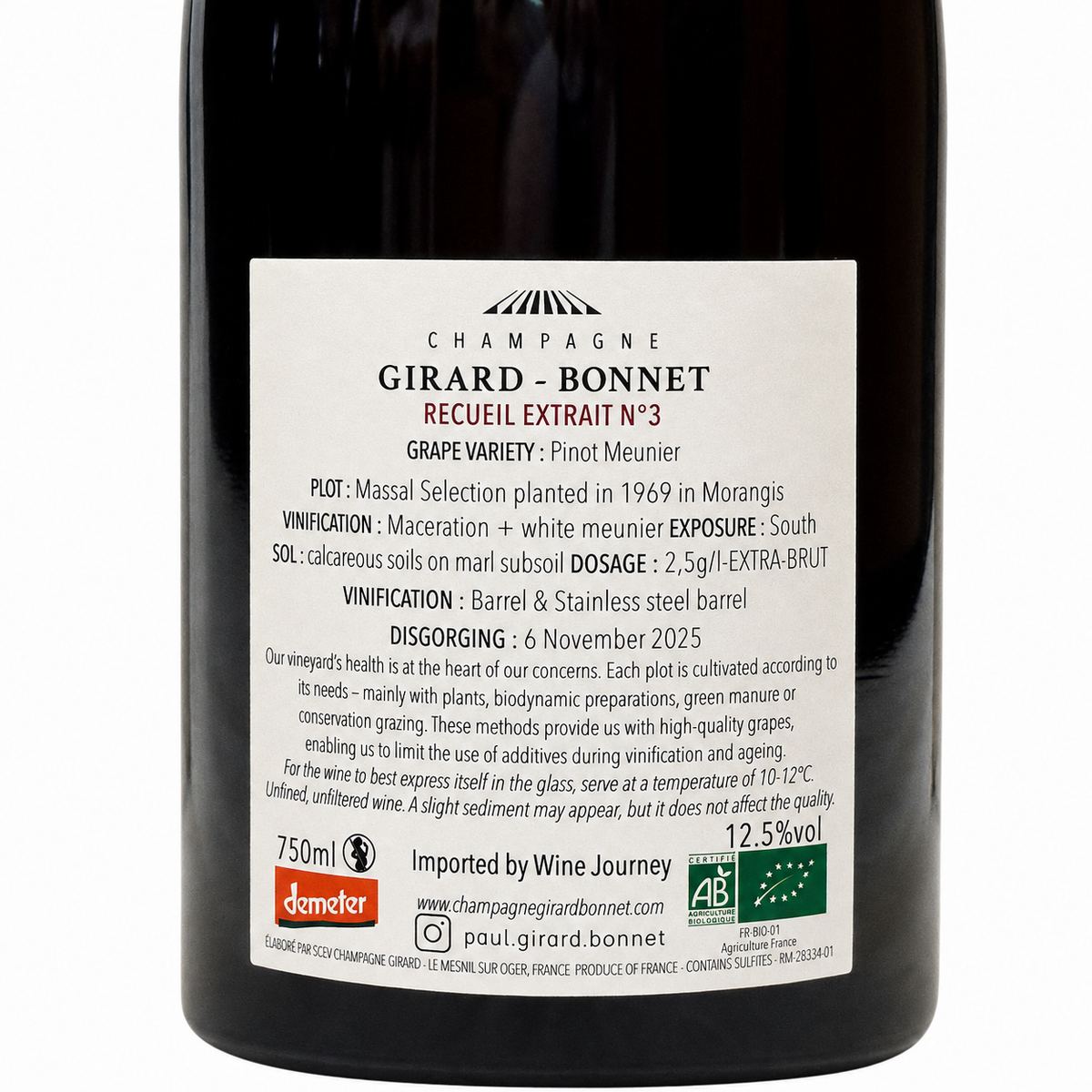 Champagne Girard-Bonnet Recueil Extrait no.3