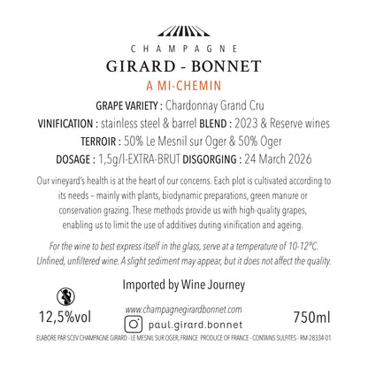 Champagne Girard-Bonnet A Mi-Chemin Chardonnay Grand Cru v23