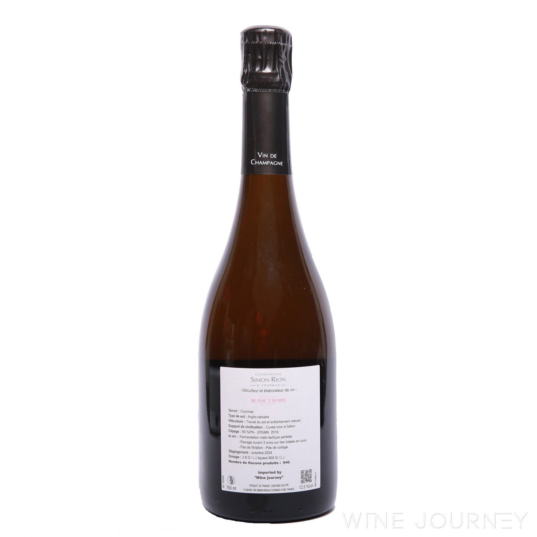 Champagne Simon Rion Blanc 2 Noirs 2019 – Wine Journey