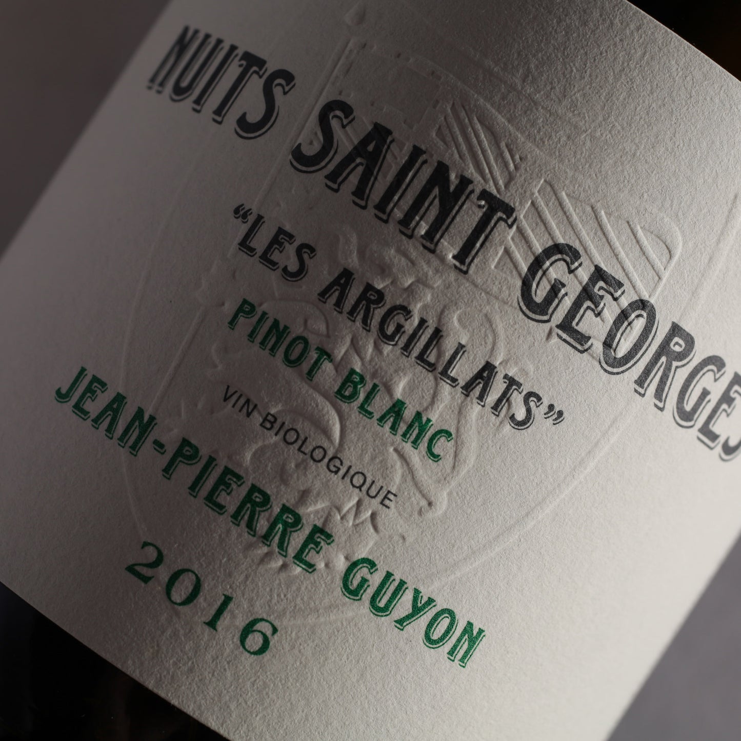 Domaine Jean-Pierre Guyon Nuits Saint Georges Pinot Blanc 2016