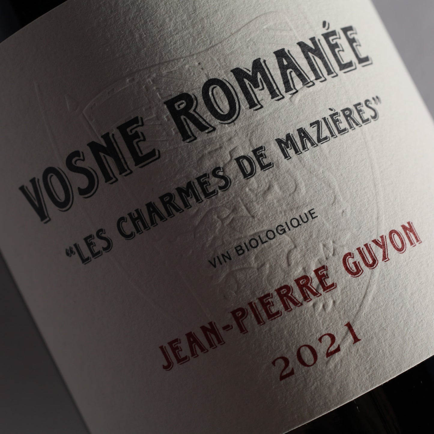 Domaine Jean-Pierre Guyon Vosne-Romanée "Les Charmes Mazières" 2021