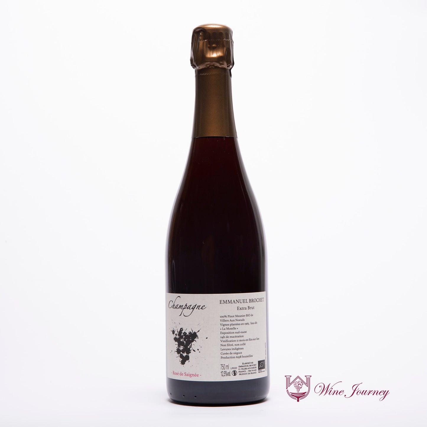 Emmanuel Brochet - 桃红香槟浸皮法 （Rosé de Saignée）无年份  LR20，特干型