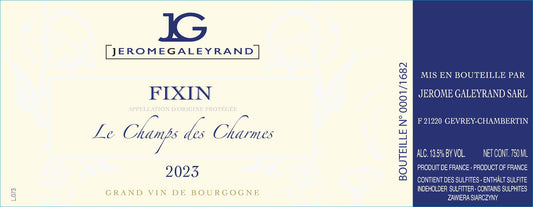 Domaine Jerome Galeyrand Fixin le Champs des Charmes 2023