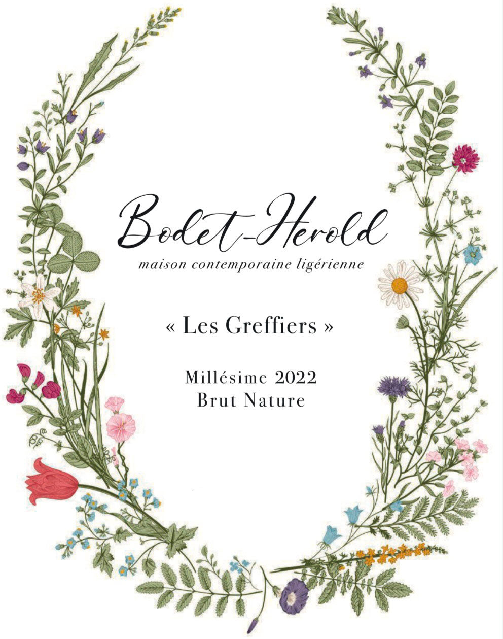 Maison Bodet-Hérold - Les Greffiers Vieilles Vignes - Cremant de Loire Brut Nature 2022