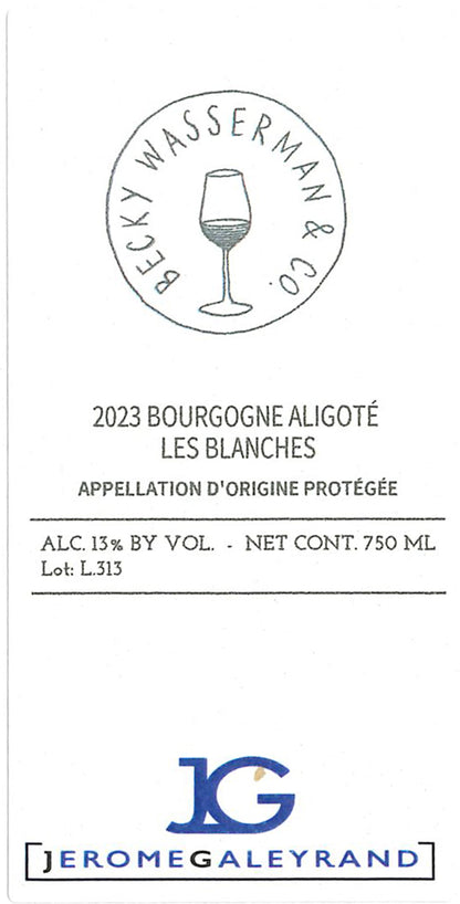 Domaine Jerome Galeyrand Bourgogne Aligoté Blanches 2023