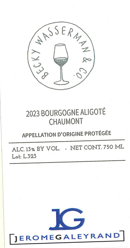 Domaine Jerome Galeyrand Bourgogne Aligoté Chaumont 2023