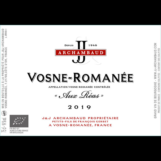 J&J Archambaud Vosne-Romanée Aux Réas 2020